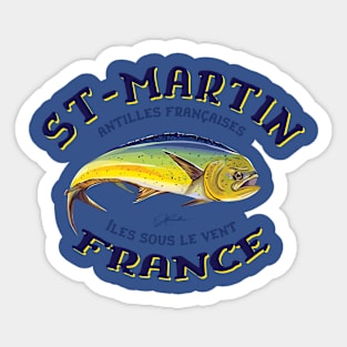 Saint Martin, French Antilles, Mahi-mahi Sticker